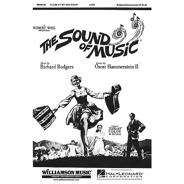 Hal Leonard Climb Ev'ry Mountain (from The Sound of Music) SATB arranged by Charles Smith