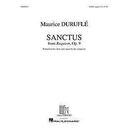 Editions Durand Sanctus (from Requiem) SATB, Organ composed by Maurice Duruflé