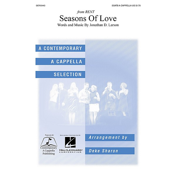 Hal Leonard Seasons of Love SSATB A Cappella arranged by Deke Sharon and Anne Raugh