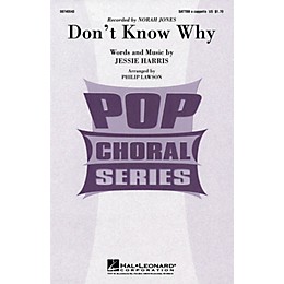 Hal Leonard Don't Know Why SATTBB A Cappella by Norah Jones arranged by Philip Lawson