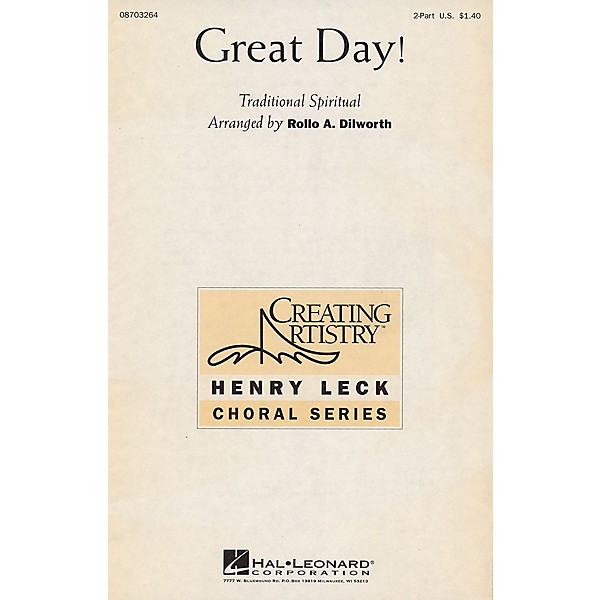 Hal Leonard Great Day! 2-Part arranged by Rollo Dilworth