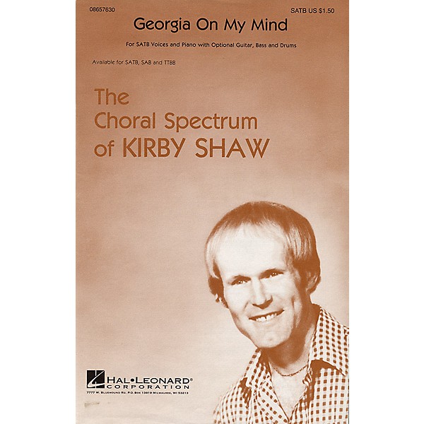 Hal Leonard Georgia on My Mind SATB arranged by Kirby Shaw