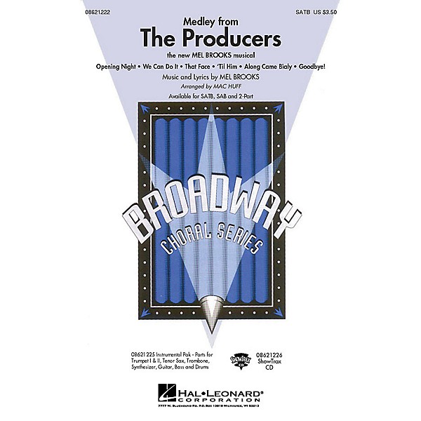 Hal Leonard The Producers (Medley) (SATB) SATB arranged by Mac Huff