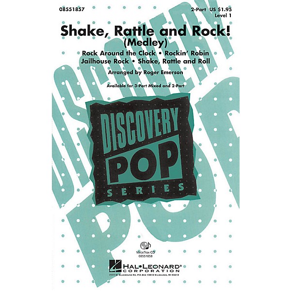 Hal Leonard Shake, Rattle and Rock! (Medley) 2-Part arranged by Roger Emerson