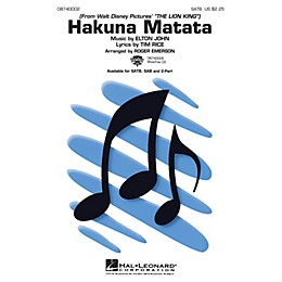 Hal Leonard Hakuna Matata (from The Lion King) SATB arranged by Roger Emerson