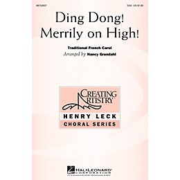 Hal Leonard Ding Dong Merrily on High SSA arranged by Nancy Grundahl