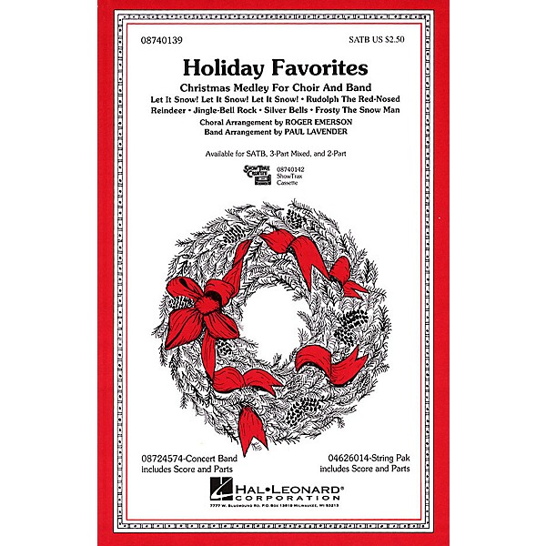 Hal Leonard Holiday Favorites (Medley) SATB arranged by Roger Emerson