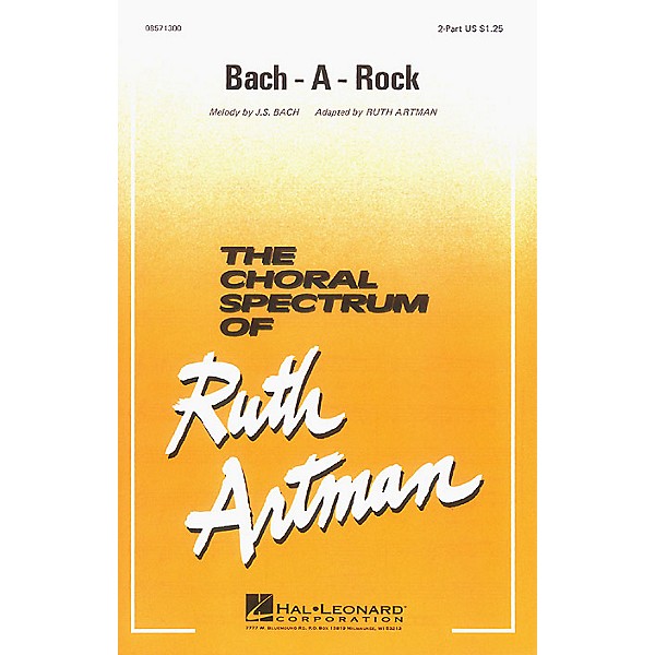 Hal Leonard Bach-A-Rock 2-Part arranged by Ruth Artman