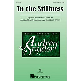 Hal Leonard In the Stillness 3-Part Mixed composed by Audrey Snyder