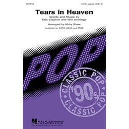 Hal Leonard Tears in Heaven SATB a cappella by Eric Clapton arranged by Kirby Shaw