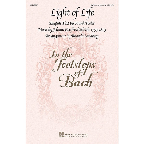 Hal Leonard Light of Life SATB arranged by Rhonda Sandberg