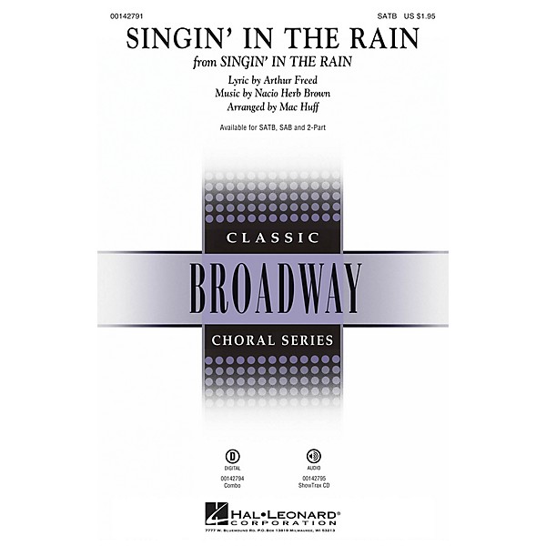 Hal Leonard Singin' in the Rain SATB arranged by Mac Huff