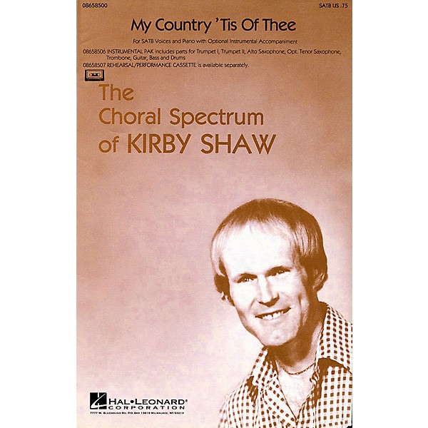 Hal Leonard My Country 'Tis of Thee SATB arranged by Kirby Shaw