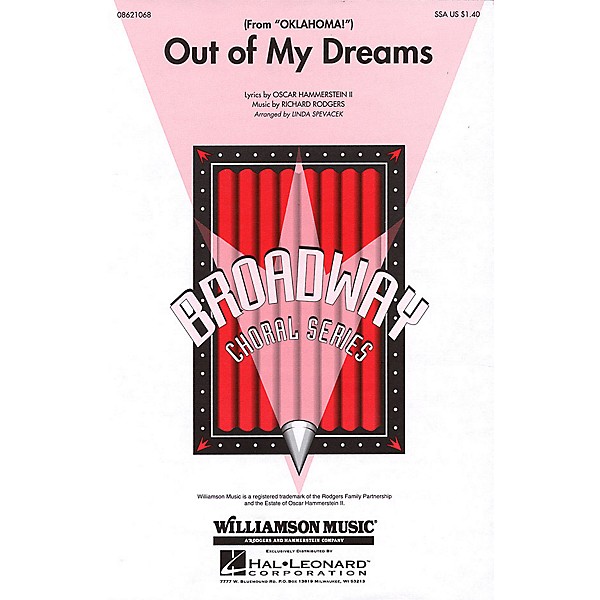 Hal Leonard Out of My Dreams (from Oklahoma!) SSA arranged by Linda Spevacek
