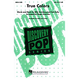 Hal Leonard True Colors SAB by Cyndi Lauper arranged by Roger Emerson