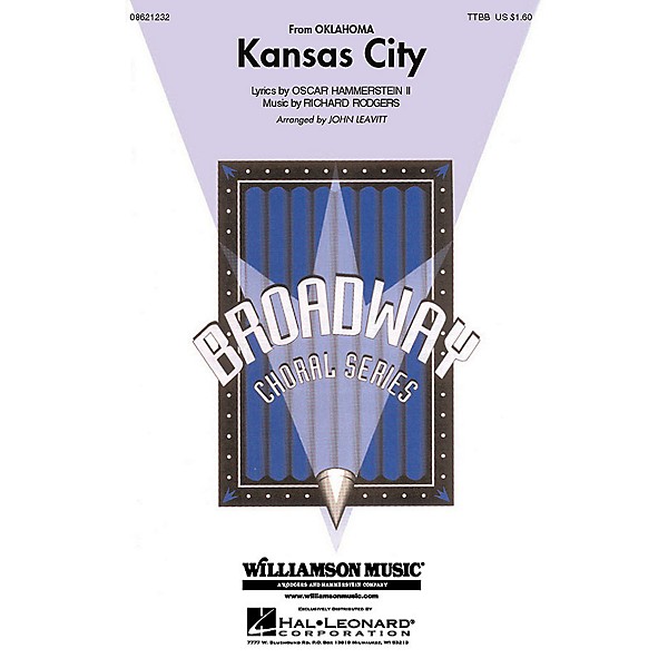 Hal Leonard Kansas City (from Oklahoma!) (TTBB) TTBB arranged by John Leavitt