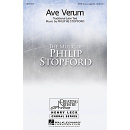 Hal Leonard Ave Verum SATB DV A Cappella composed by Philip Stopford