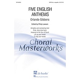 De Haske Music Five English Anthems (Collection) SATB DV A Cappella composed by Orlando Gibbons