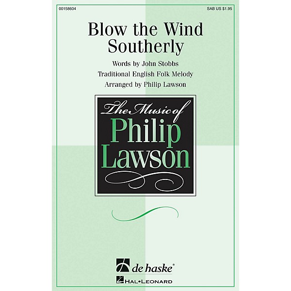 De Haske Music Blow the Wind Southerly SAB arranged by Philip Lawson