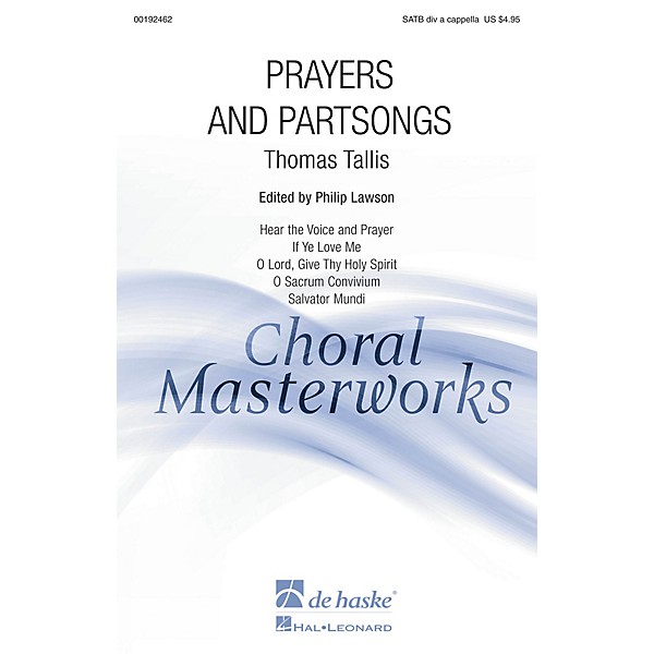 De Haske Music Prayers and Partsongs (Collection) SATB DV A Cappella composed by Thomas Tallis