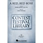 Hal Leonard A Red, Red Rose TTB composed by Emily Crocker thumbnail
