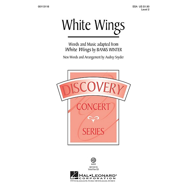 Hal Leonard White Wings (Discovery Level 2) SSA arranged by Audrey Snyder