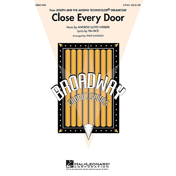 Hal Leonard Close Every Door (from Joseph and the Amazing Technicolor Dreamcoat) 2-Part by Philip Lawson