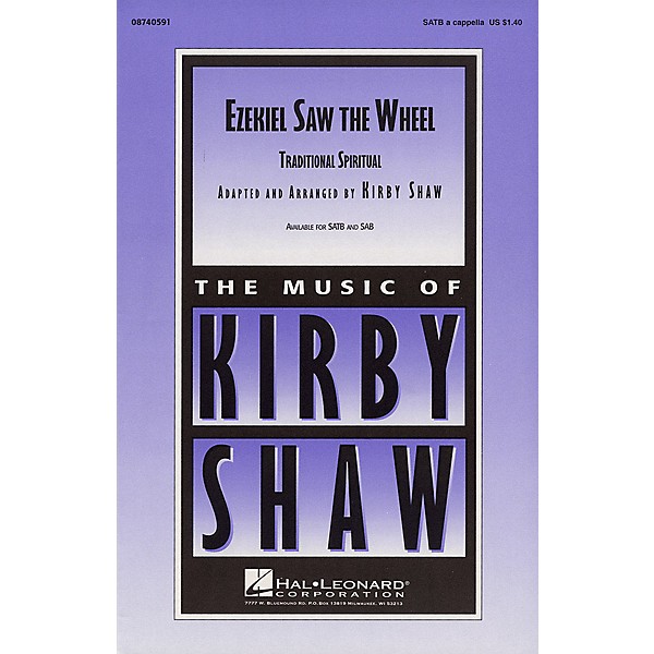 Hal Leonard Ezekiel Saw the Wheel SATB a cappella arranged by Kirby Shaw