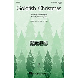 Hal Leonard Goldfish Christmas (Discovery Level 2) 3-Part Mixed composed by Alan Billingsley