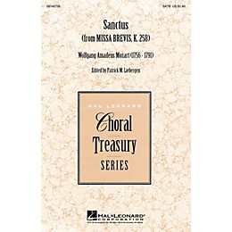 Hal Leonard Sanctus (from Missa Brevis, K. 258) SATB arranged by Patrick M. Liebergen