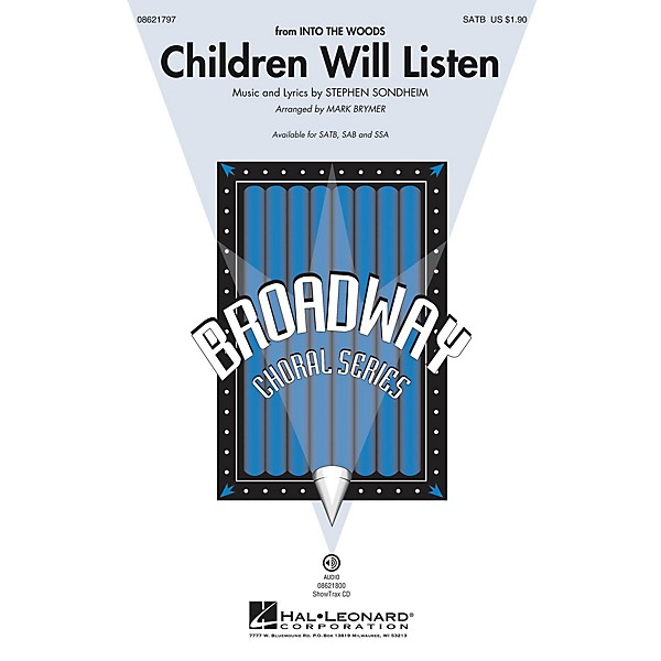 Hal Leonard Children Will Listen (from Into the Woods) SATB arranged by Mark Brymer
