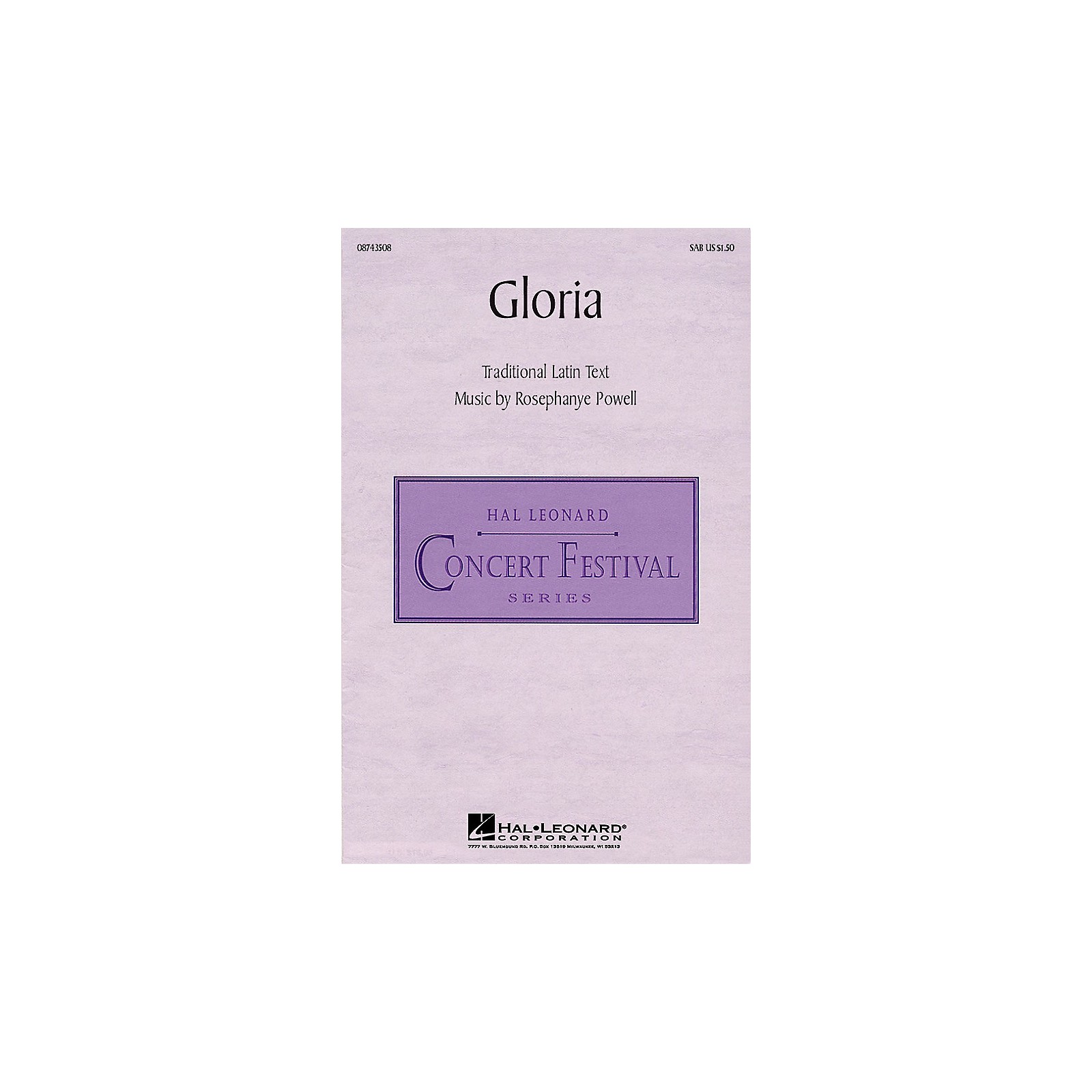 Hal Leonard Gloria SAB composed by Rosephanye Powell | Guitar Center