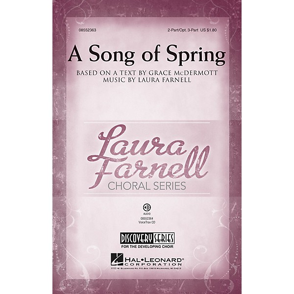 Hal Leonard A Song of Spring (Discovery Level 2) 2-Part (optional 3-Part) composed by Laura Farnell