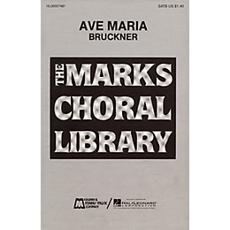 Edward B. Marks Music Company Ave Maria SATB DV A Cappella composed by Anton Bruckner