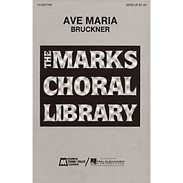 Edward B. Marks Music Company Ave Maria SATB DV A Cappella composed by Anton Bruckner