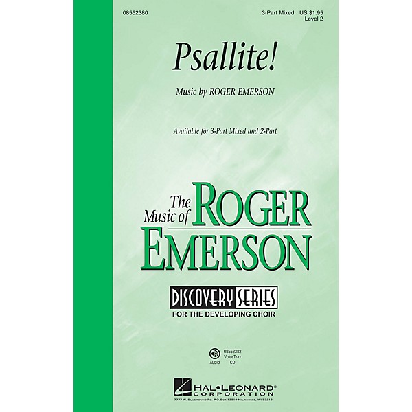 Hal Leonard Psallite! (Discovery Level 2) 3-Part Mixed composed by Roger Emerson