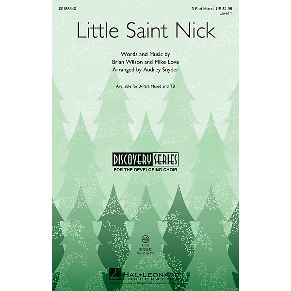 Hal Leonard Little Saint Nick (Discovery Level 1) 3-Part Mixed arranged by Audrey Snyder