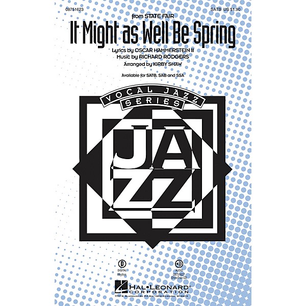 Hal Leonard It Might as Well Be Spring (from State Fair) SATB arranged by Kirby Shaw
