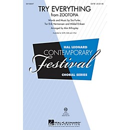 Hal Leonard Try Everything (from Zootopia) SATB by Shakira arranged by Alan Billingsley