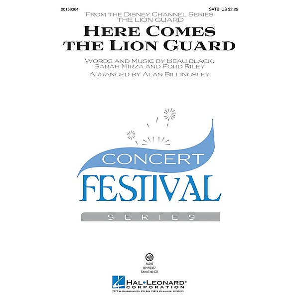 Hal Leonard Here Comes the Lion Guard SATB by Beau Black arranged by Alan Billingsley