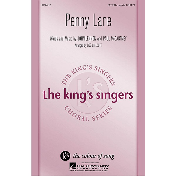 Hal Leonard Penny Lane SATTBB A Cappella arranged by Bob Chilcott