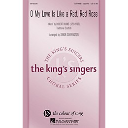 Hal Leonard O My Love Is Like a Red, Red Rose SATBBB a cappella by The King's Singers arranged by Simon Carrington