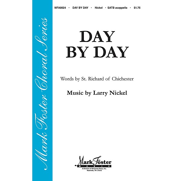 Shawnee Press Day by Day SATB a cappella composed by St. Richard of Chichester