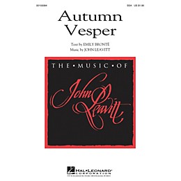 Hal Leonard Autumn Vesper SSA composed by John Leavitt