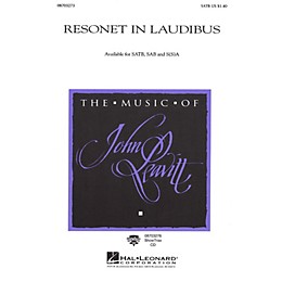 Hal Leonard Resonet in Laudibus SATB arranged by John Leavitt