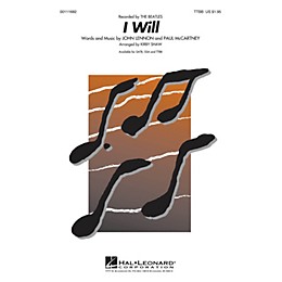 Hal Leonard I Will TTBB A Cappella by Beatles arranged by Kirby Shaw