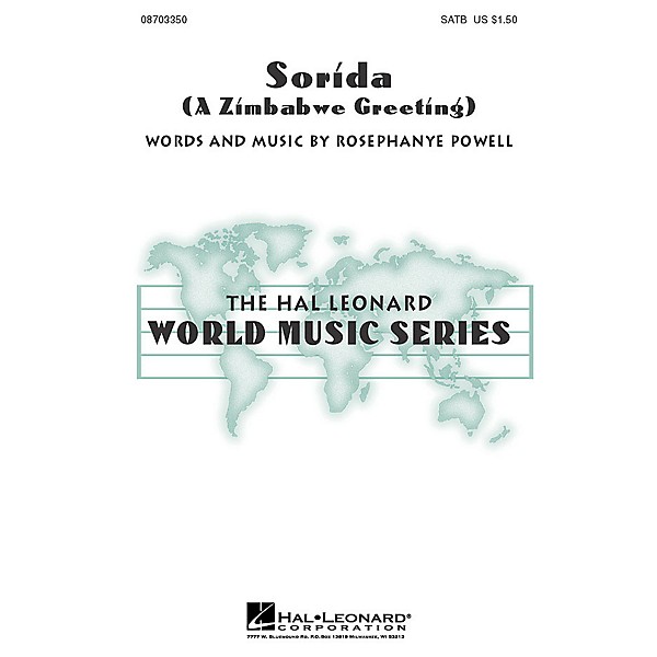 Hal Leonard Sorida (A Zimbabwe Greeting) SATB composed by Rosephanye Powell