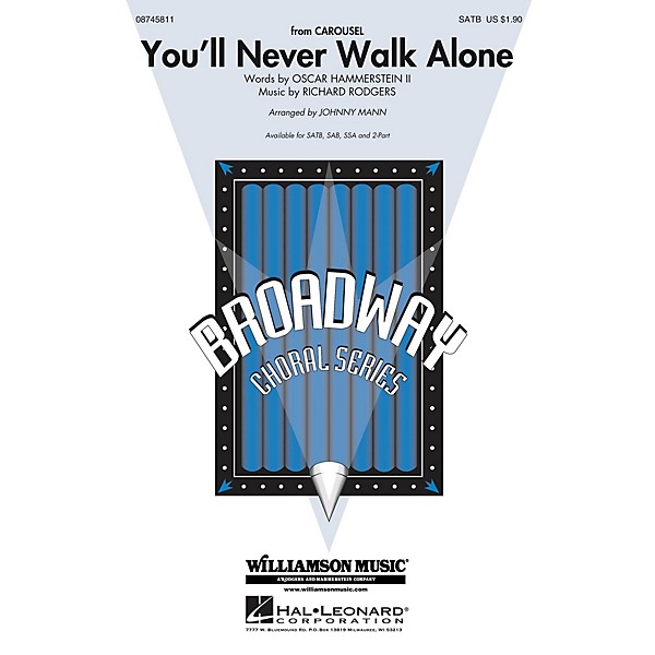 Hal Leonard You'll Never Walk Alone (from Carousel) SATB arranged by Johnny Mann