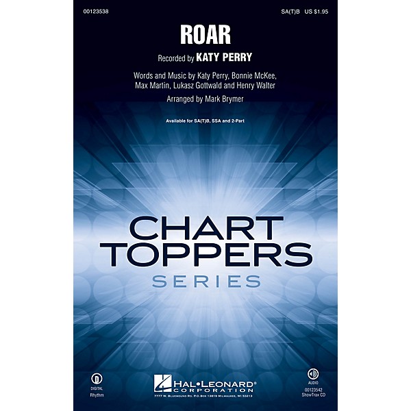 Hal Leonard Roar SA(T)B by Katy Perry arranged by Mark Brymer