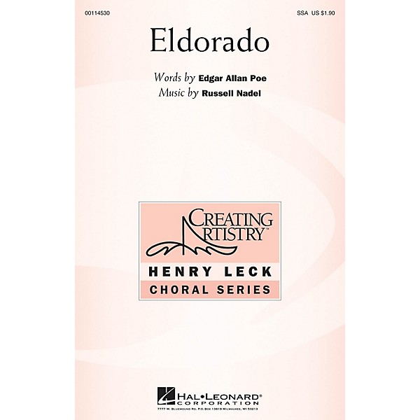 Hal Leonard Eldorado SSA composed by Russell Nadel